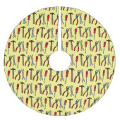 Cartoon-Abbildung Polyester Weihnachtsbaumdecke (Vorderseite)