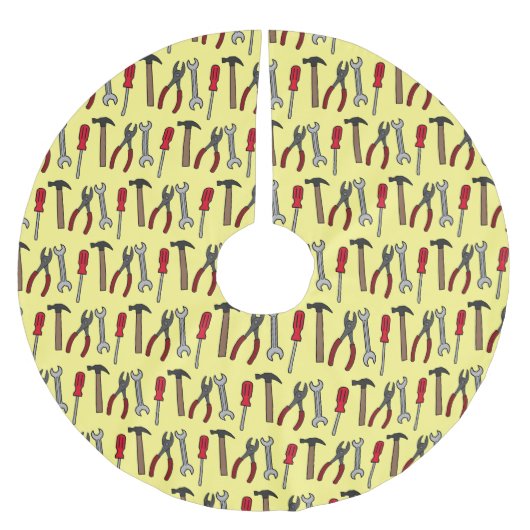 Cartoon-Abbildung Polyester Weihnachtsbaumdecke (Vorderseite)