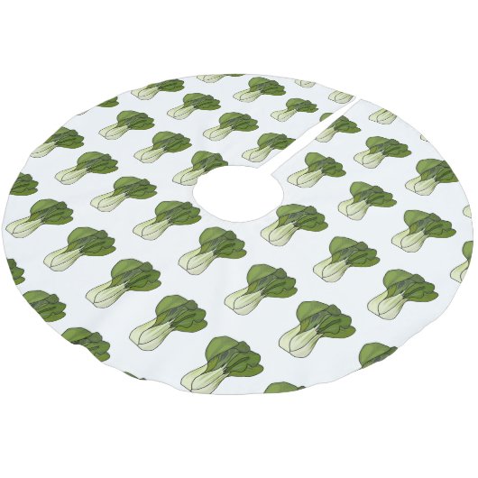 Cartoon-Abbildung Polyester Weihnachtsbaumdecke (Schrägansicht)