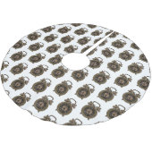 Cartoon-Abbildung Polyester Weihnachtsbaumdecke (Schrägansicht)