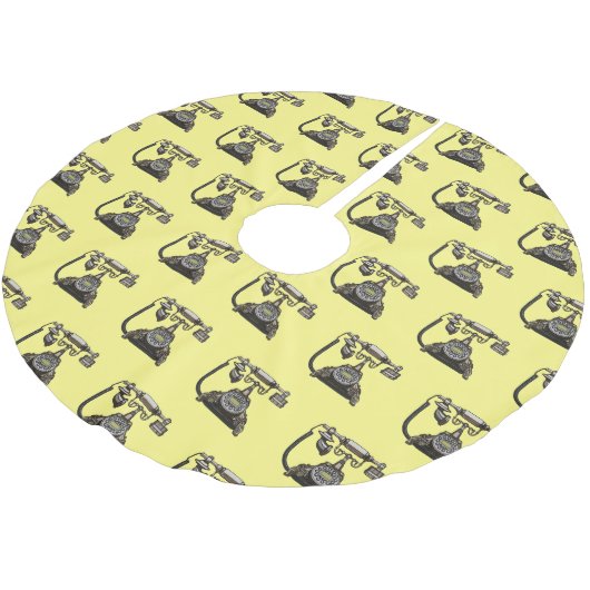 Cartoon-Abbildung Polyester Weihnachtsbaumdecke (Schrägansicht)