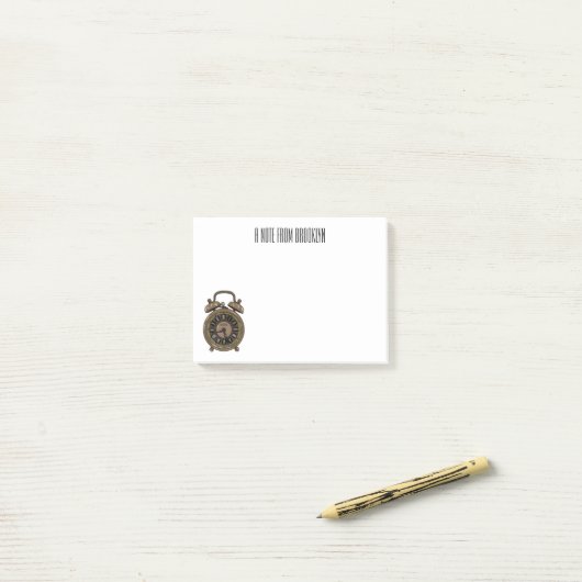 Cartoon-Abbildung Post-it Klebezettel (Auf Schreibtisch)