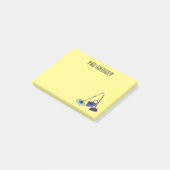 Cartoon-Abbildung Post-it Klebezettel (angewinkelt)