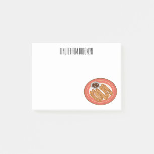 Cartoon-Abbildung Post-it Klebezettel