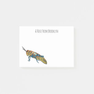 Cartoon-Abbildung Post-it Klebezettel