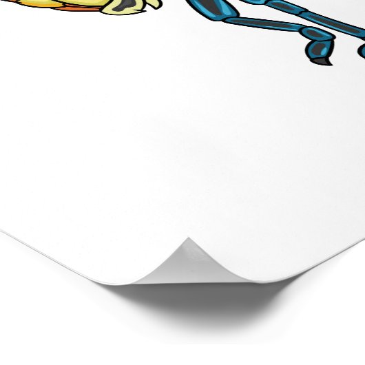 Cartoon-Abbildung Poster (Ecke)