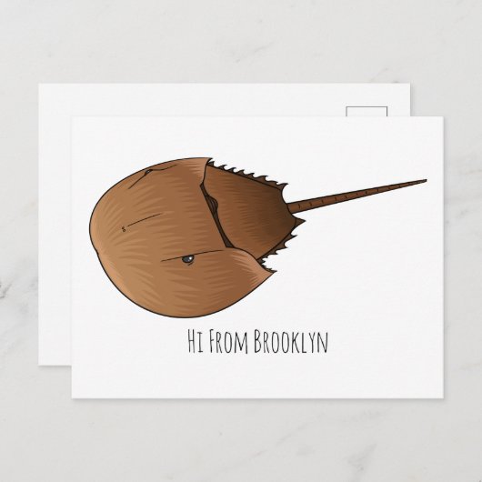 Cartoon-Abbildung Postkarte (Vorne/Hinten)