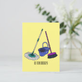 Cartoon-Abbildung Postkarte (Stehend Vorderseite)