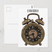 Cartoon-Abbildung Postkarte (Vorne/Hinten)