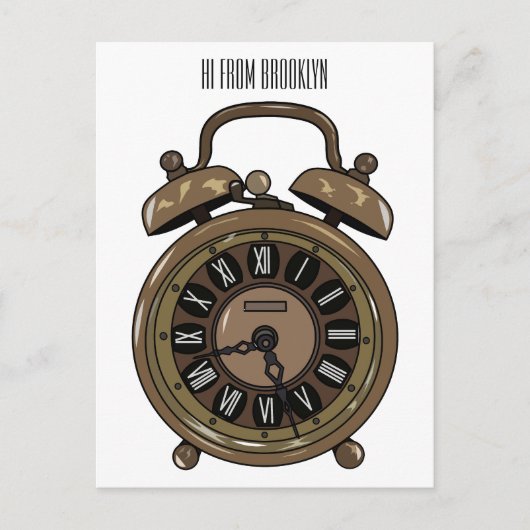 Cartoon-Abbildung Postkarte (Vorderseite)