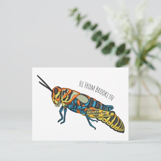 Cartoon-Abbildung Postkarte (Stehend Vorderseite)