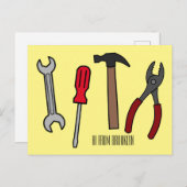 Cartoon-Abbildung Postkarte (Vorne/Hinten)