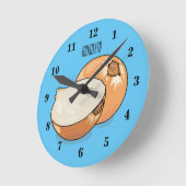 Cartoon-Abbildung Runde Wanduhr (Winkel)