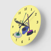 Cartoon-Abbildung Runde Wanduhr (Winkel)