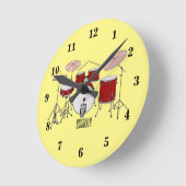 Cartoon-Abbildung Runde Wanduhr (Winkel)