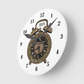Cartoon-Abbildung Runde Wanduhr (Winkel)