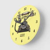 Cartoon-Abbildung Runde Wanduhr (Winkel)