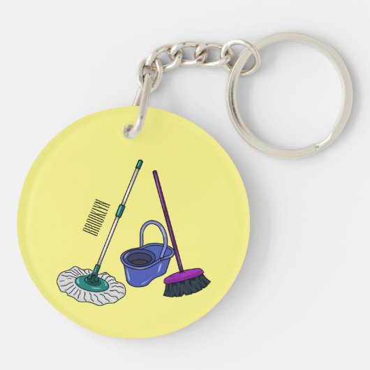 Cartoon-Abbildung Schlüsselanhänger (Rückseite)