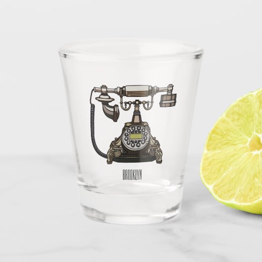 Cartoon-Abbildung Schnapsglas (Vorderseite)