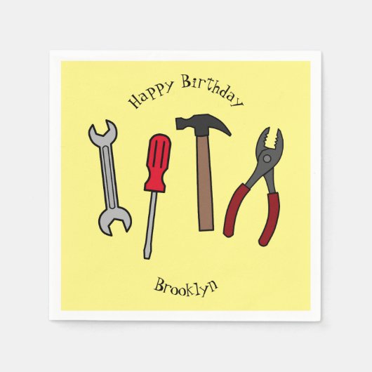 Cartoon-Abbildung Serviette (Vorderseite)