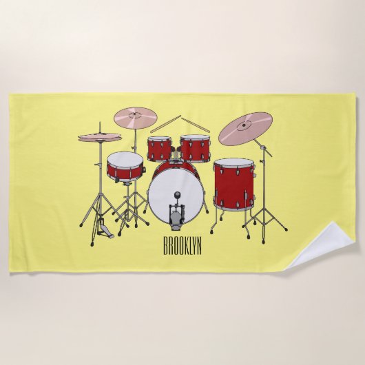 Cartoon-Abbildung Strandtuch (Vorderseite)