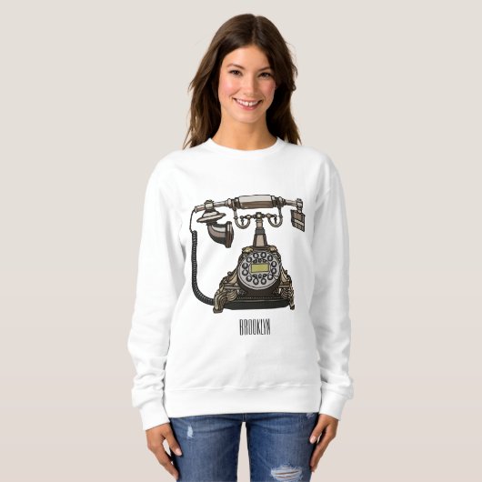 Cartoon-Abbildung Sweatshirt (Vorne ganz)
