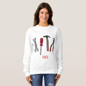 Cartoon-Abbildung Sweatshirt (Vorne ganz)