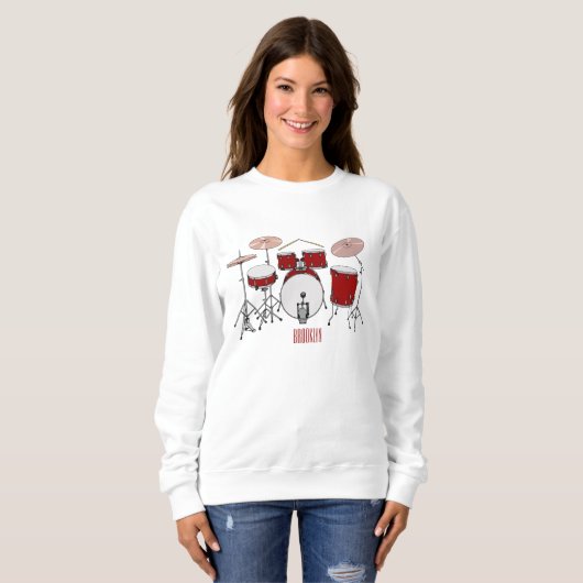 Cartoon-Abbildung Sweatshirt (Vorne ganz)