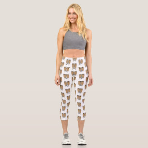 Cartoon-Abbildung von Bongo-Trommel Capri Leggings