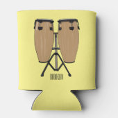 Cartoon-Abbildung von Bongo-Trommel Dosenkühler (Rückseite)