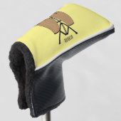 Cartoon-Abbildung von Bongo-Trommel Golf Headcover (3/4 Vorderseite)