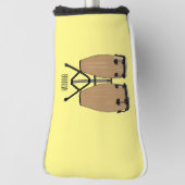 Cartoon-Abbildung von Bongo-Trommel Golf Headcover (Rotieren 90)