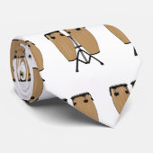 Cartoon-Abbildung von Bongo-Trommel Krawatte (Gerollt)