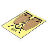 Cartoon-Abbildung von Bongo-Trommel Notizblock (Linke Seite)