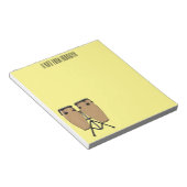 Cartoon-Abbildung von Bongo-Trommel Notizblock (angewinkelt)