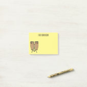 Cartoon-Abbildung von Bongo-Trommel Post-it Klebezettel (Auf Schreibtisch)