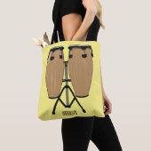 Cartoon-Abbildung von Bongo-Trommel Tasche (Von Nahem)