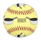 Cartoon-Abbildung von Cookware-Sets Baseball (Rückseite)
