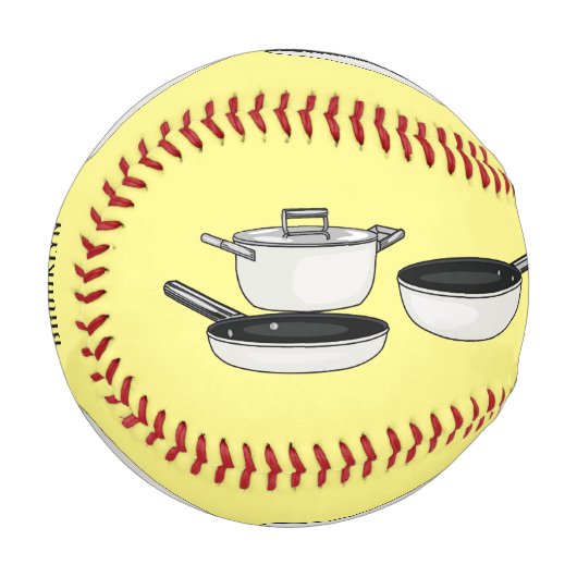 Cartoon-Abbildung von Cookware-Sets Baseball (Vorderseite Links)