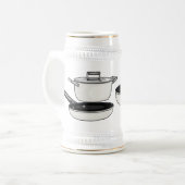 Cartoon-Abbildung von Cookware-Sets Bierglas (Vorderseite Links)