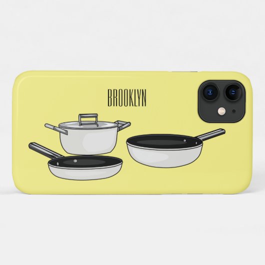 Cartoon-Abbildung von Cookware-Sets Case-Mate iPhone Hülle (Rückseite (Horizontal))