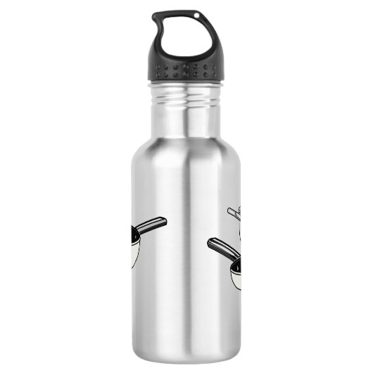 Cartoon-Abbildung von Cookware-Sets Edelstahlflasche (Rückseite)