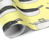 Cartoon-Abbildung von Cookware-Sets Geschenkpapier (Rolleneckpunkt)