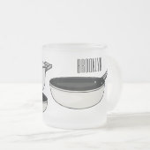 Cartoon-Abbildung von Cookware-Sets Mattglastasse (VorderseiteRechts)