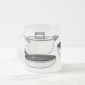 Cartoon-Abbildung von Cookware-Sets Mattglastasse (Vorderseite Links)