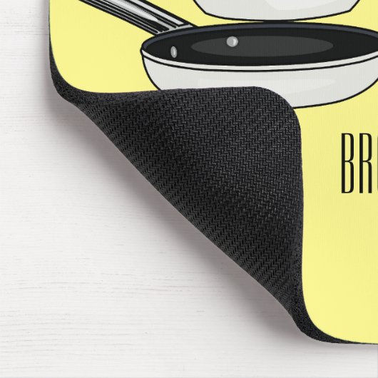 Cartoon-Abbildung von Cookware-Sets Mousepad (Ecke)