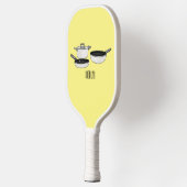 Cartoon-Abbildung von Cookware-Sets Pickleball Schläger (Links)