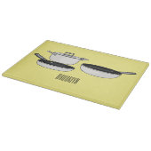 Cartoon-Abbildung von Cookware-Sets Schneidebrett (Ecke)