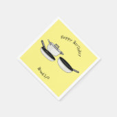 Cartoon-Abbildung von Cookware-Sets Serviette (Ecke)