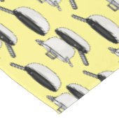 Cartoon-Abbildung von Cookware-Sets Tischdecke (Schrägansicht)